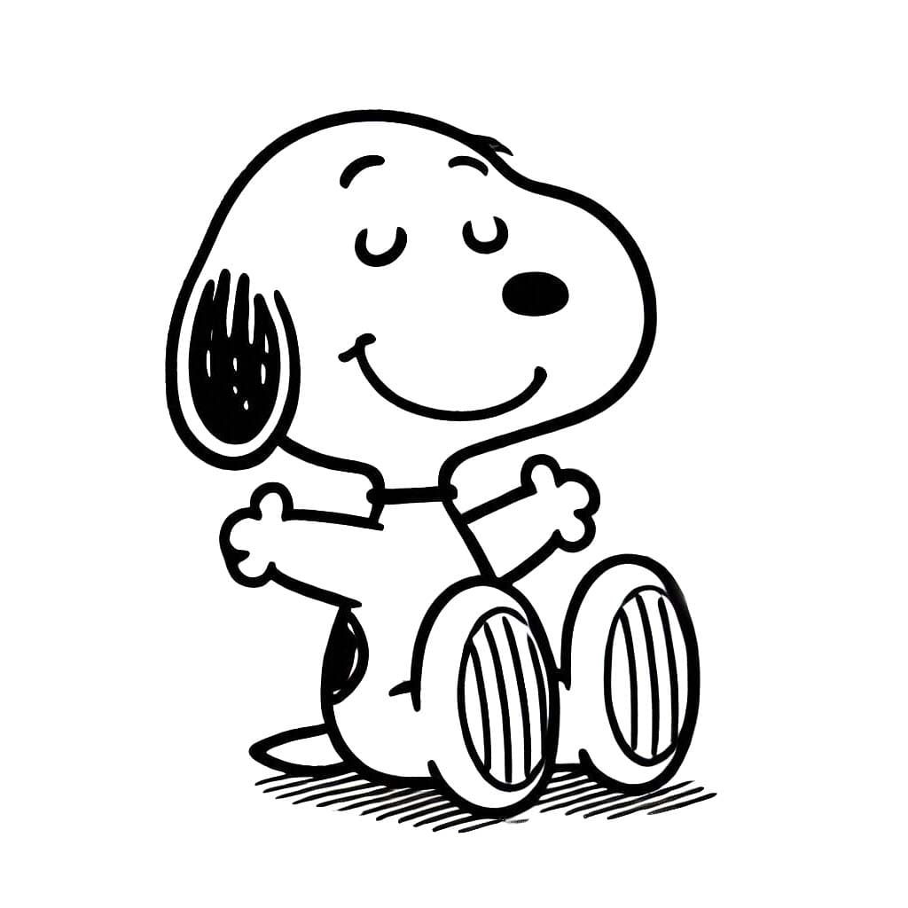 Desenhos de Desenho Snoopy 4 para colorir