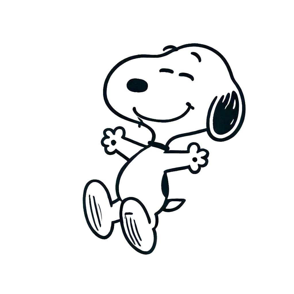 Snoopy Para Colorir