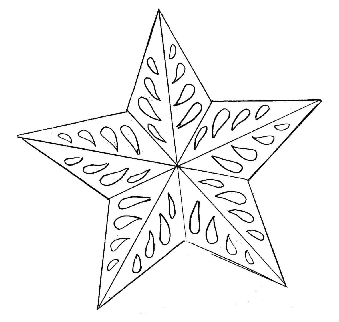 Desenhos de Imprimir Estrela de Natal para colorir