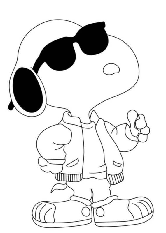 Desenhos de Snoopy Incrível para colorir