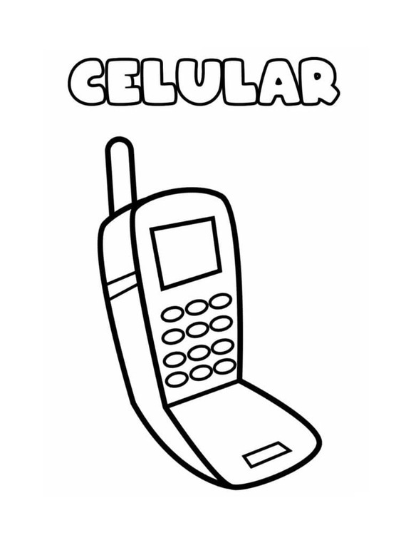 Desenhar Celular 2 para colorir