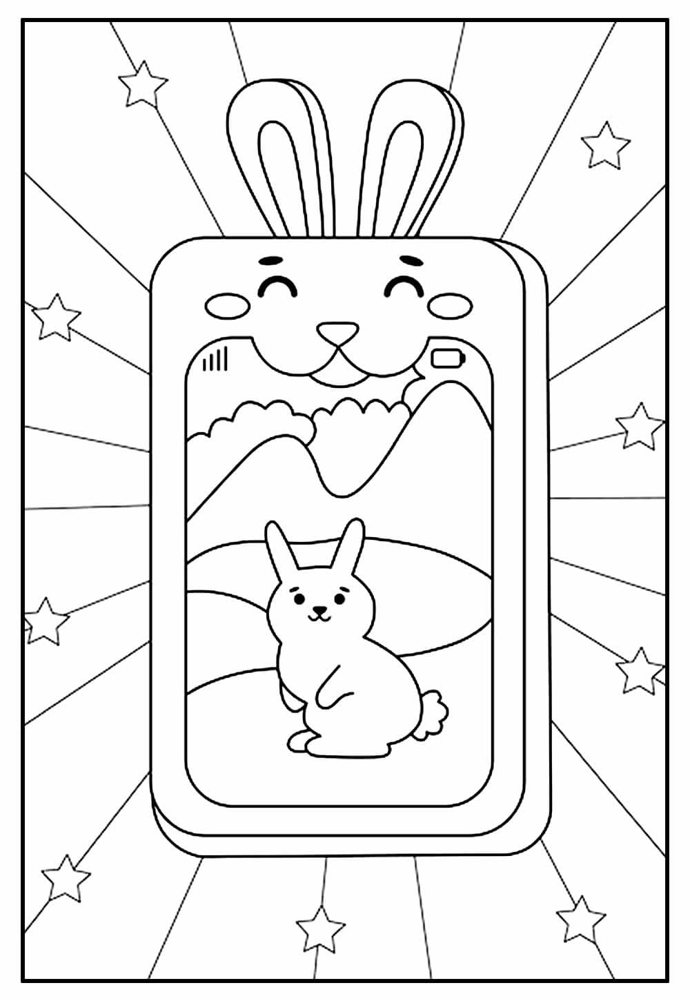 Desenhos de Desenhar Celular fofo para colorir