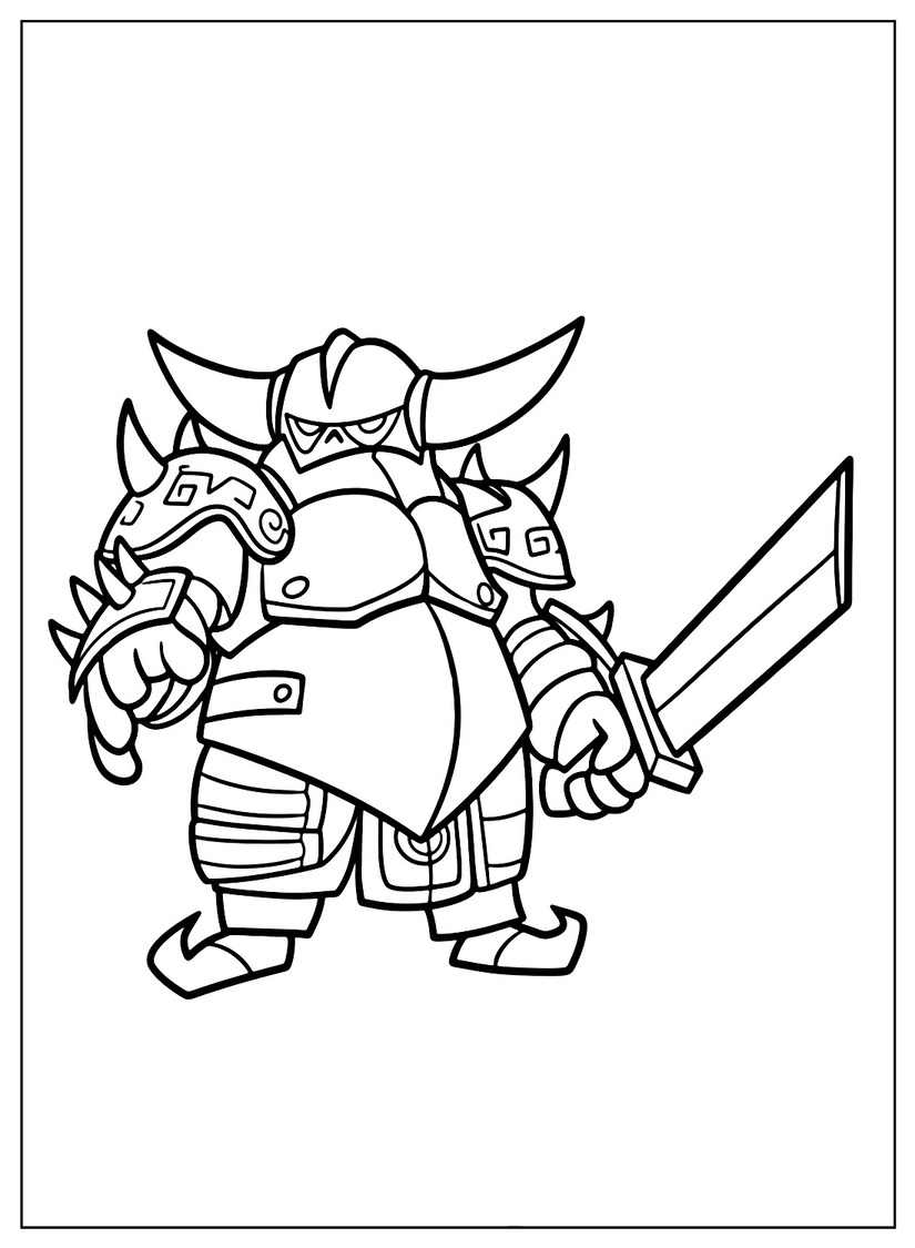 Desenhos de Desenhar Clash of Clans 10 para colorir