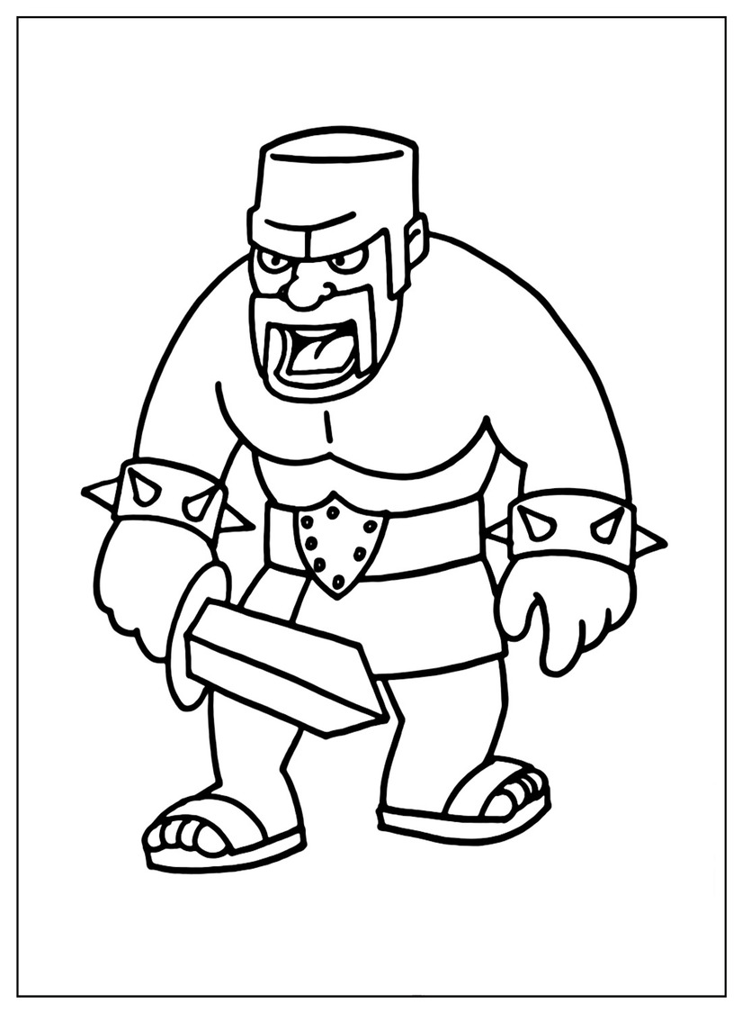 Desenhos de Desenhar Clash of Clans 6 para colorir