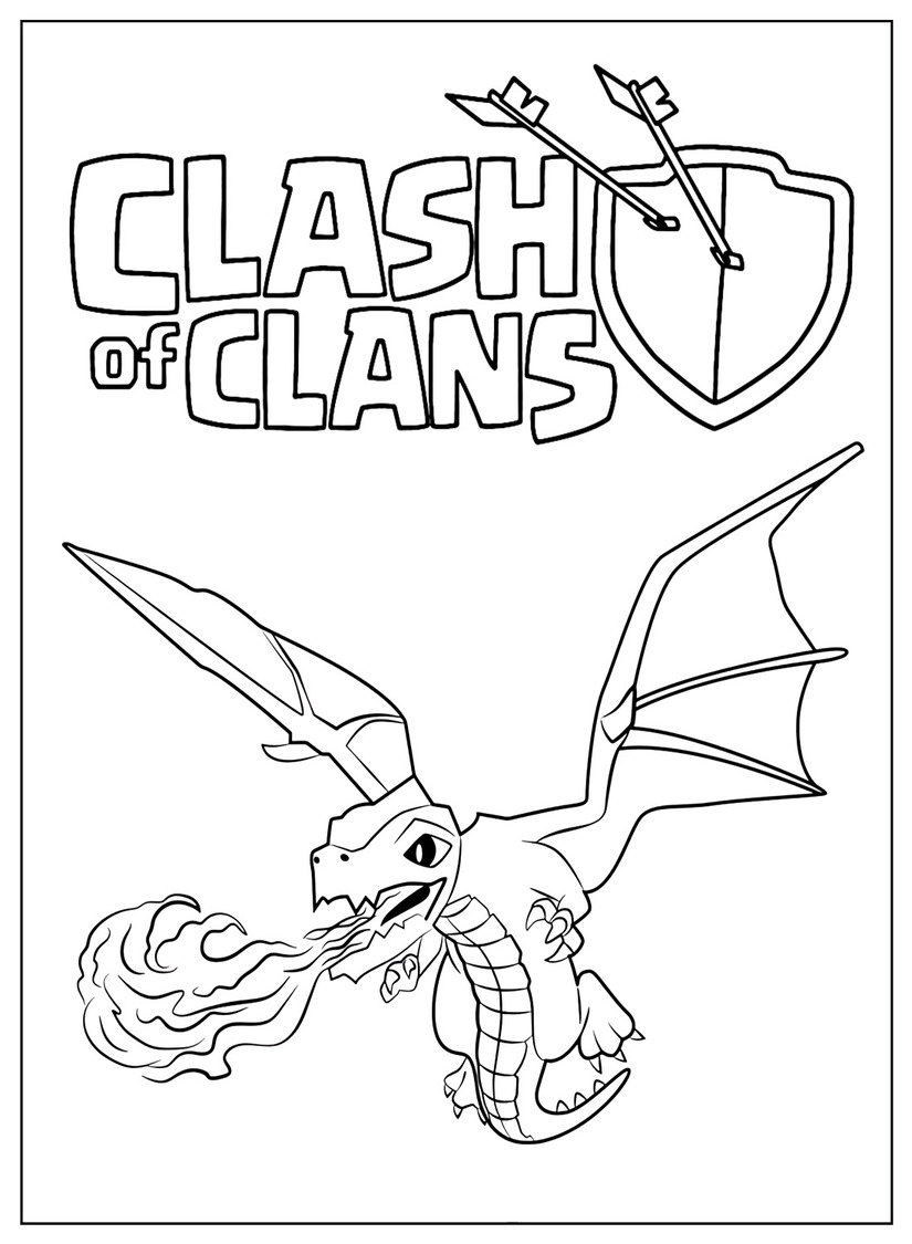 Desenhos de Desenhar Clash of Clans impressionante para colorir