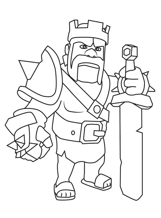 Desenhos de Desenhar Clash of Clans muito fácil para colorir