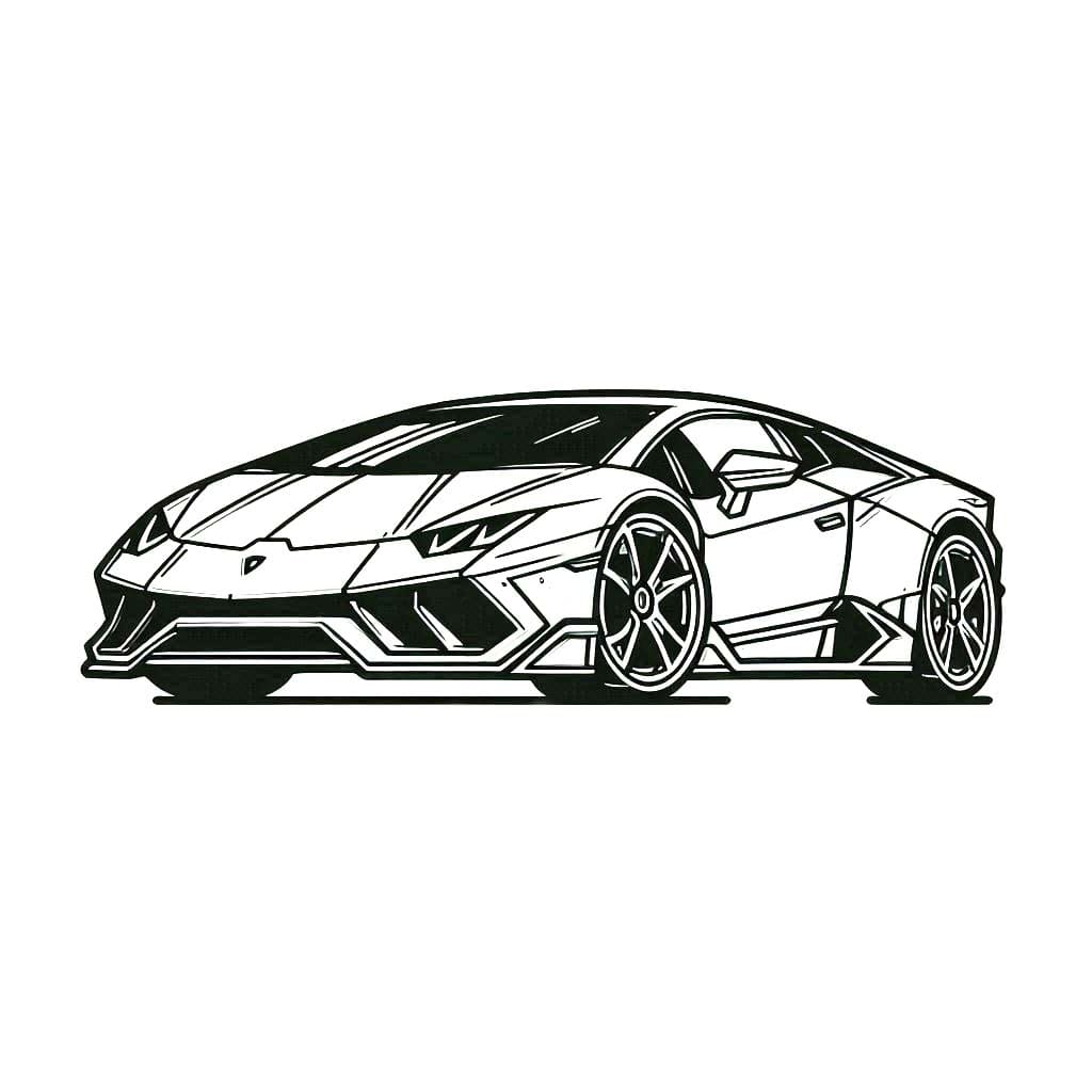 Desenhos de Desenhar Lamborghini 2 para colorir