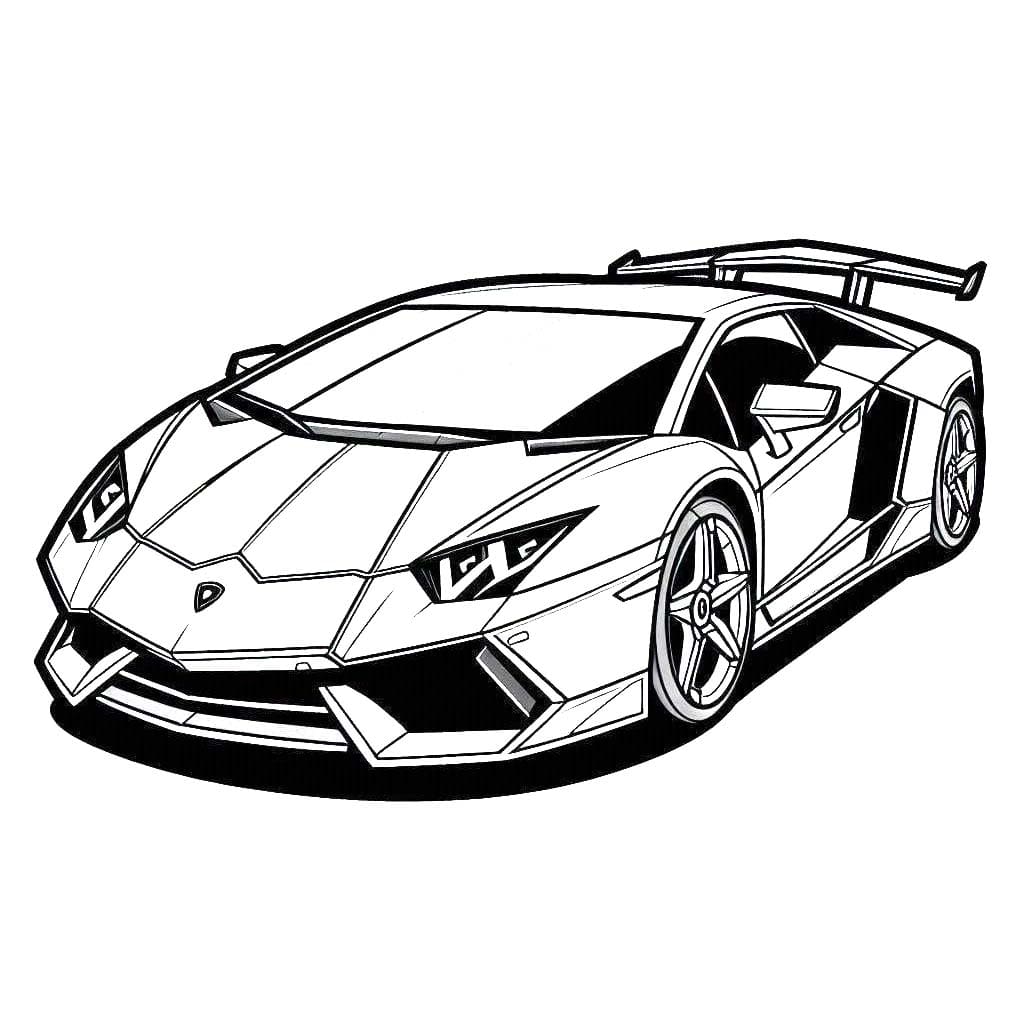 Desenhos de Desenhar Lamborghini 3 para colorir