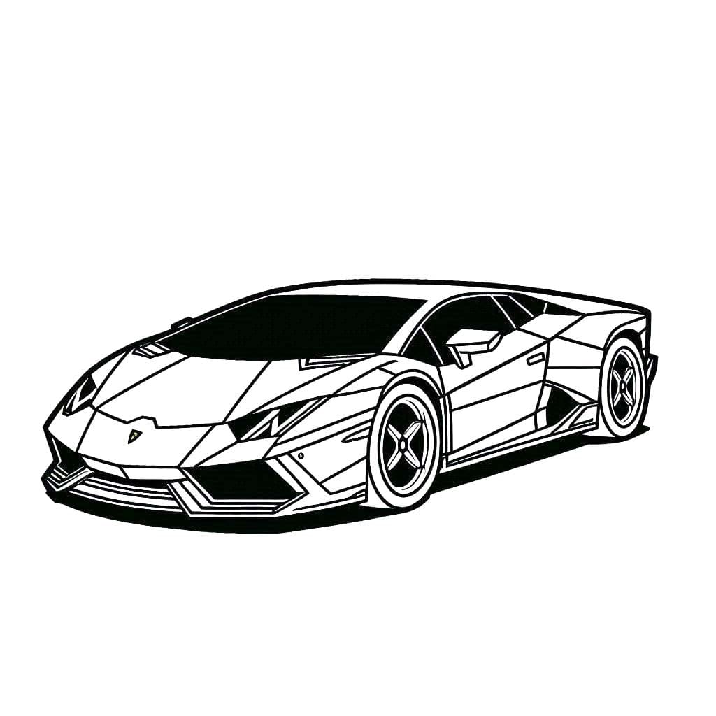 Desenhos de Desenhar Lamborghini 4 para colorir