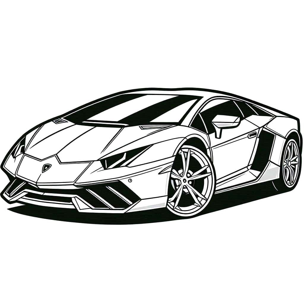 Desenhos de Desenhar Lamborghini 5 para colorir