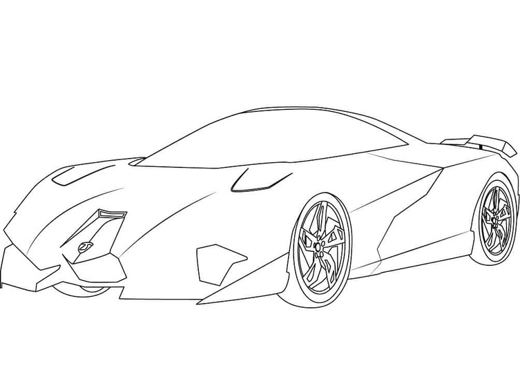 Desenhos de Desenhar Lamborghini egoista para colorir