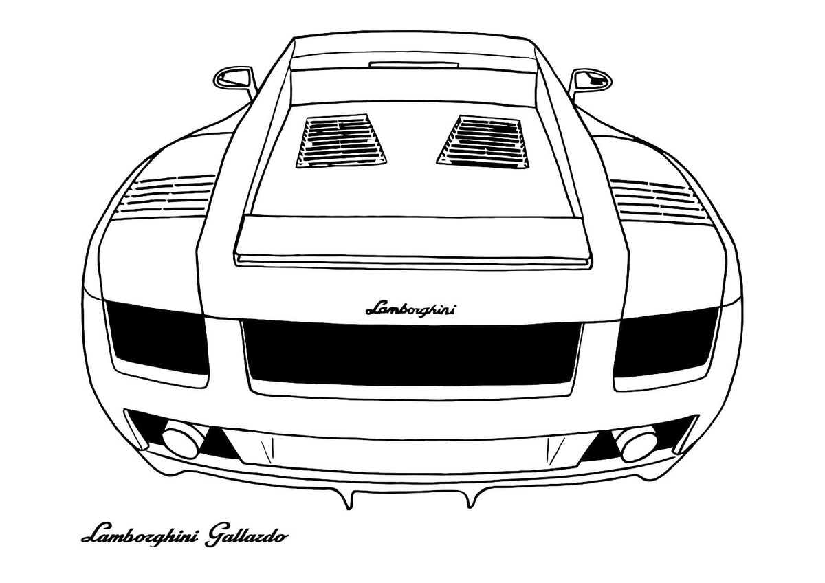 Desenhos de Desenhar Lamborghini gallardo para colorir