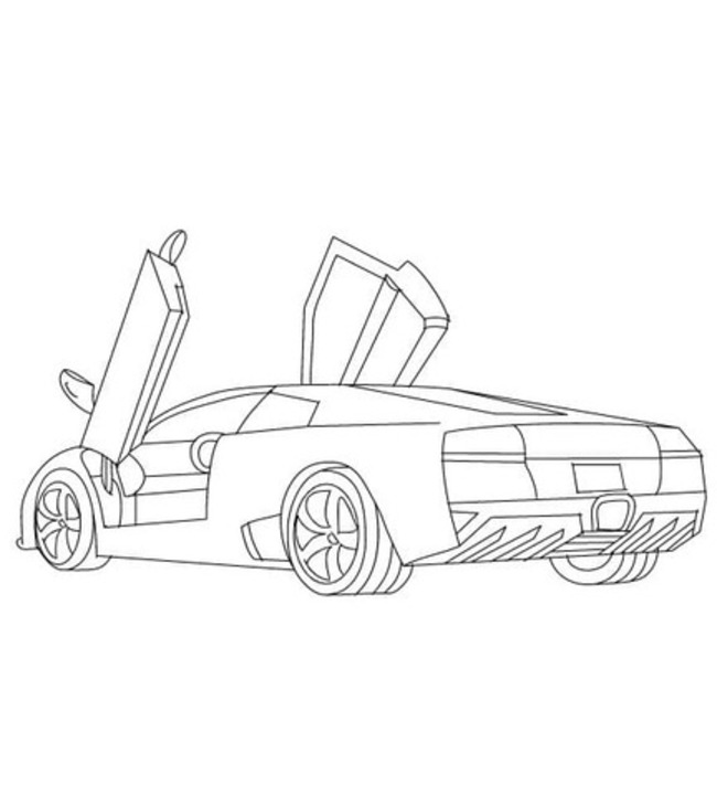 Desenhos de Desenhar Lamborghini murcielago para colorir