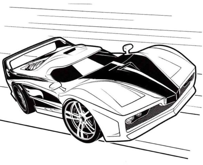 Desenhos de Desenhar Lamborghini na estrada para colorir