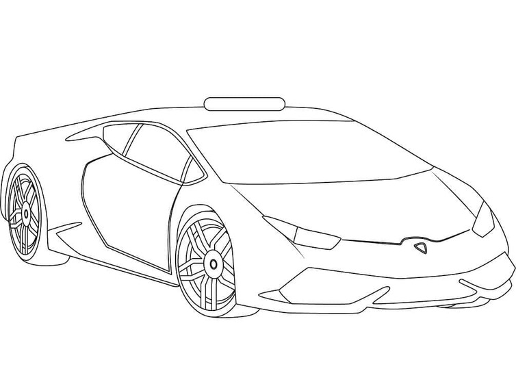 Desenhos de Desenhar carro Lamborghini incrível para colorir