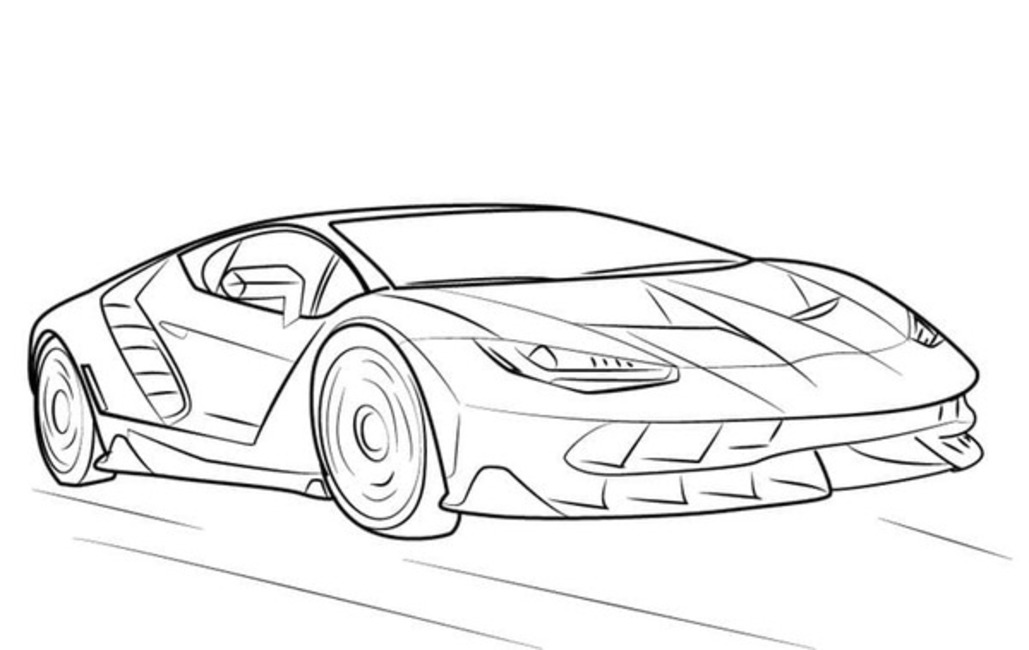 Desenhos de Desenhar carro centenario da Lamborghini para colorir