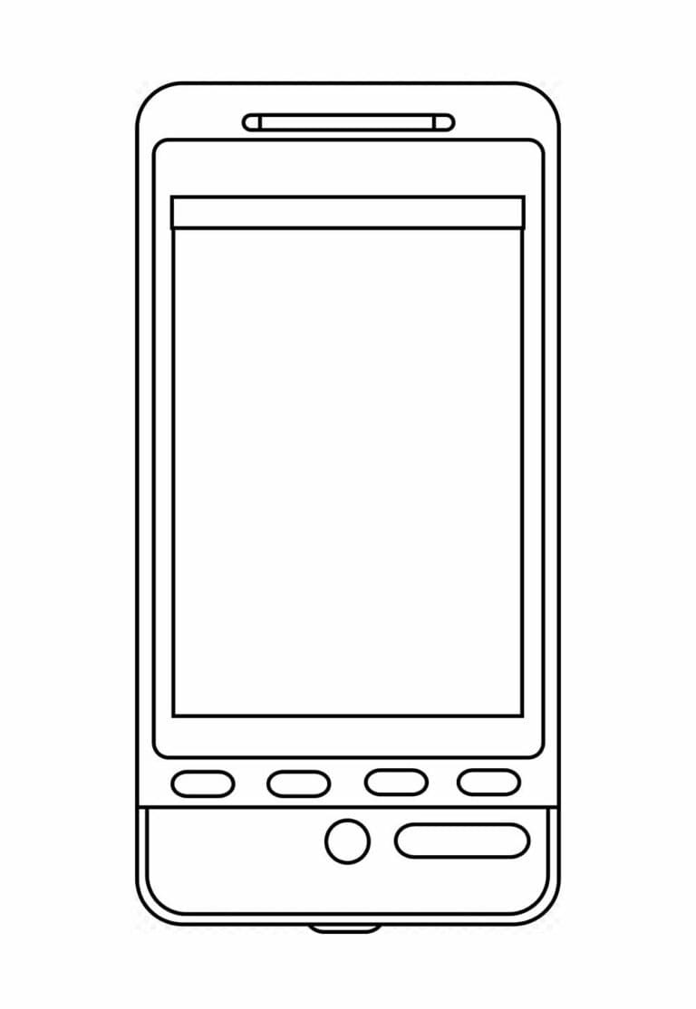 Desenhos de Desenhar celular para crianças para colorir