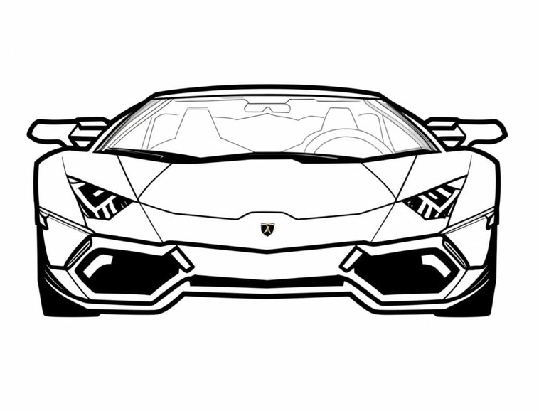 Desenhos de Desenhar imagem Lamborghini para colorir