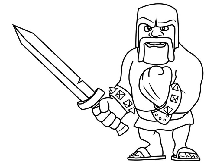 Desenhos de Desenhar muito fácil Clash of Clans para colorir