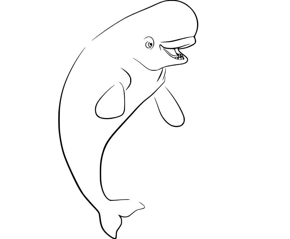 Desenhos de Desenhe Bailey a Beluga para colorir