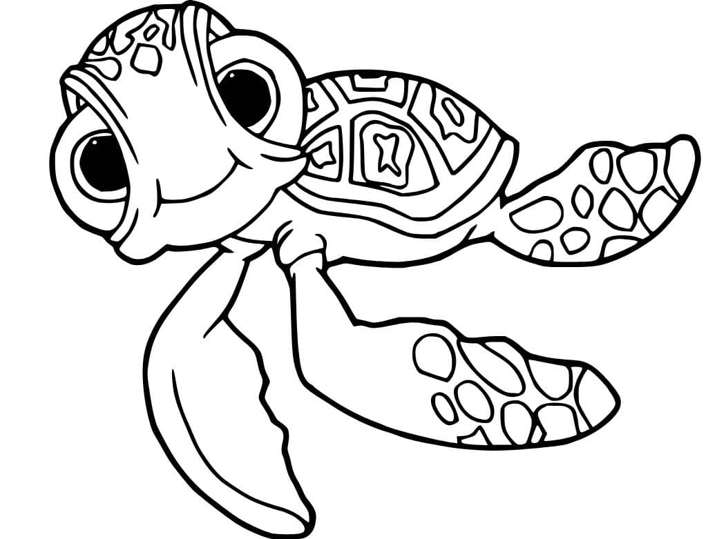 Desenhos de Desenhe Squirt, a Tartaruga para colorir