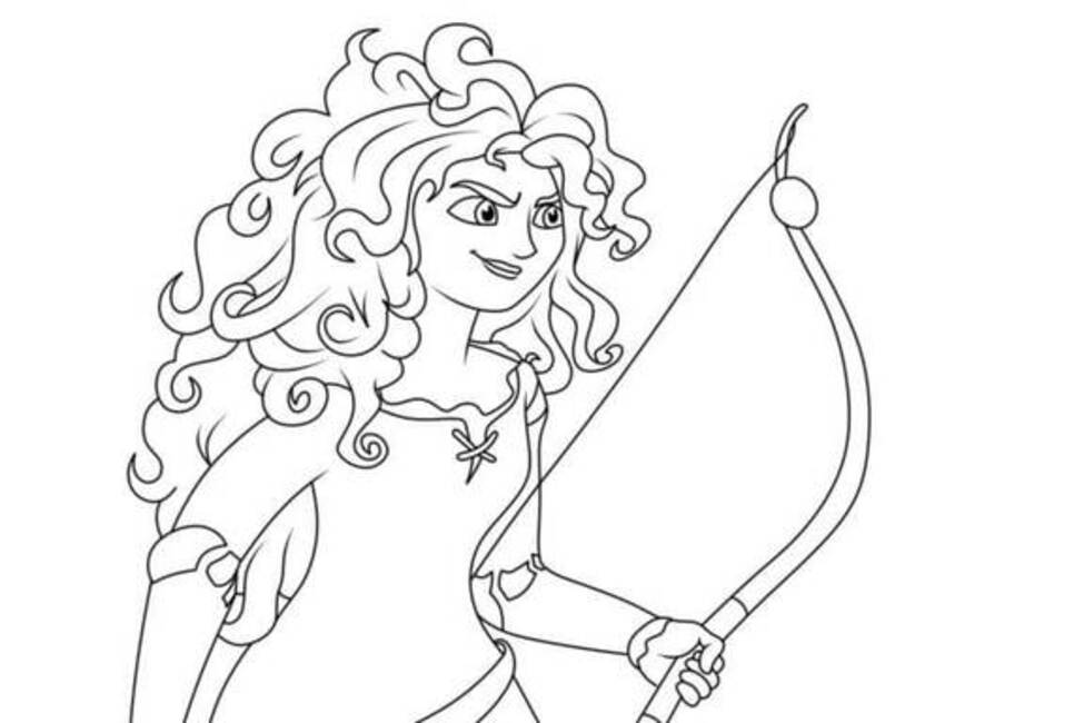 Desenhos de Desenhe Valente Merida para colorir