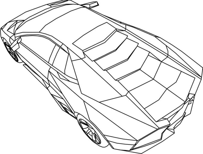 Desenhos de Desenhe incrível Lamborghini para colorir