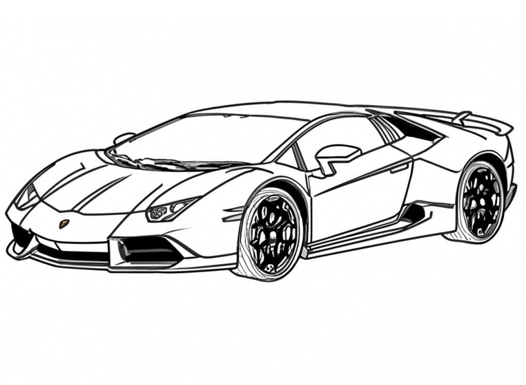 Desenhos de Desenho Lamborghini grátis para colorir