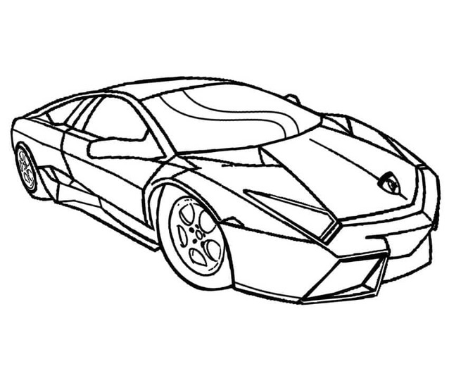 Desenhos de Desenho Lamborghini simples para colorir