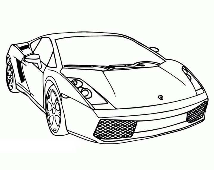 Desenhos de Desenho simples Lamborghini para colorir