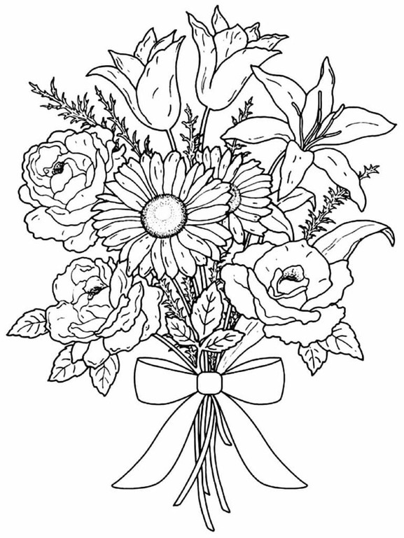 Desenhos de Desenhos Imagem Realistas flor para colorir