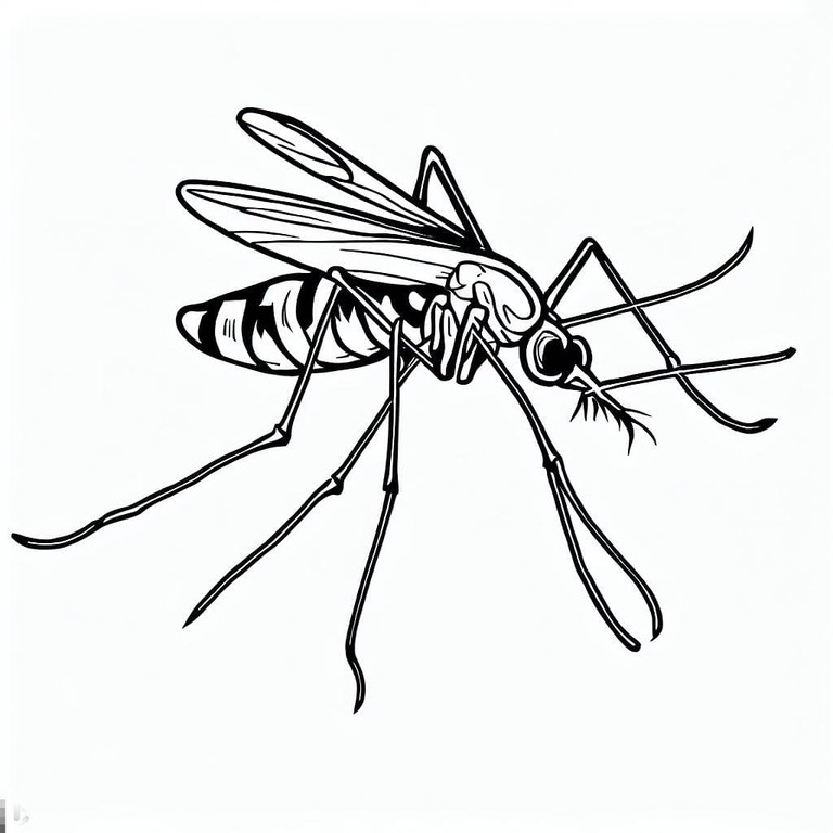 Desenhos de Desenhos Realistas mosquito para colorir