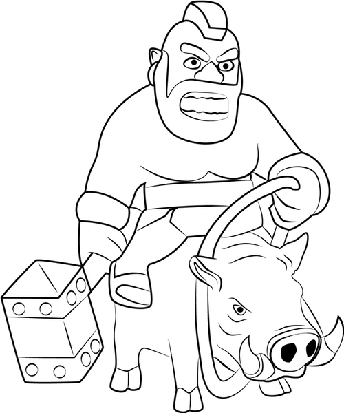 Desenhos de Imagem de Clash of Clans para colorir