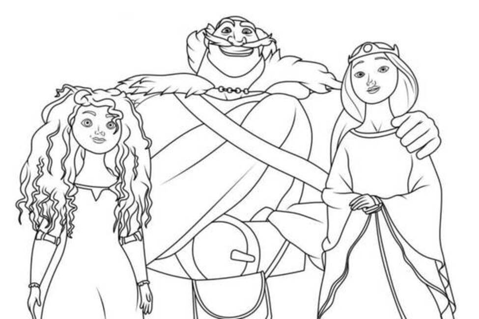 Desenhos de Desenhe Família de Merida para colorir