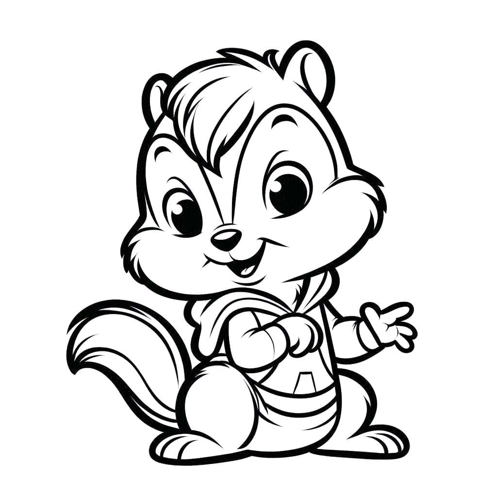 Desenhos de Alvin e os Esquilos 5 para colorir