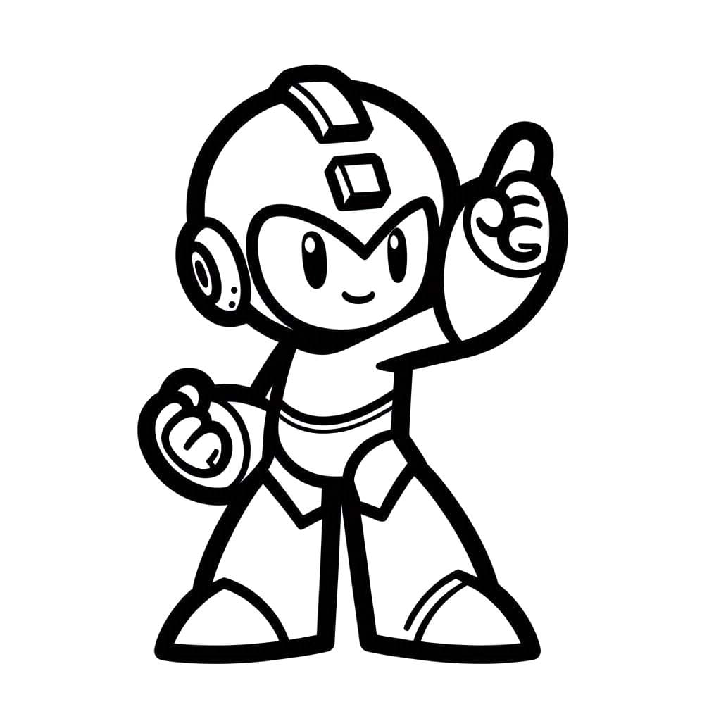 Desenhos de Desenhar Mega Man 1 para colorir