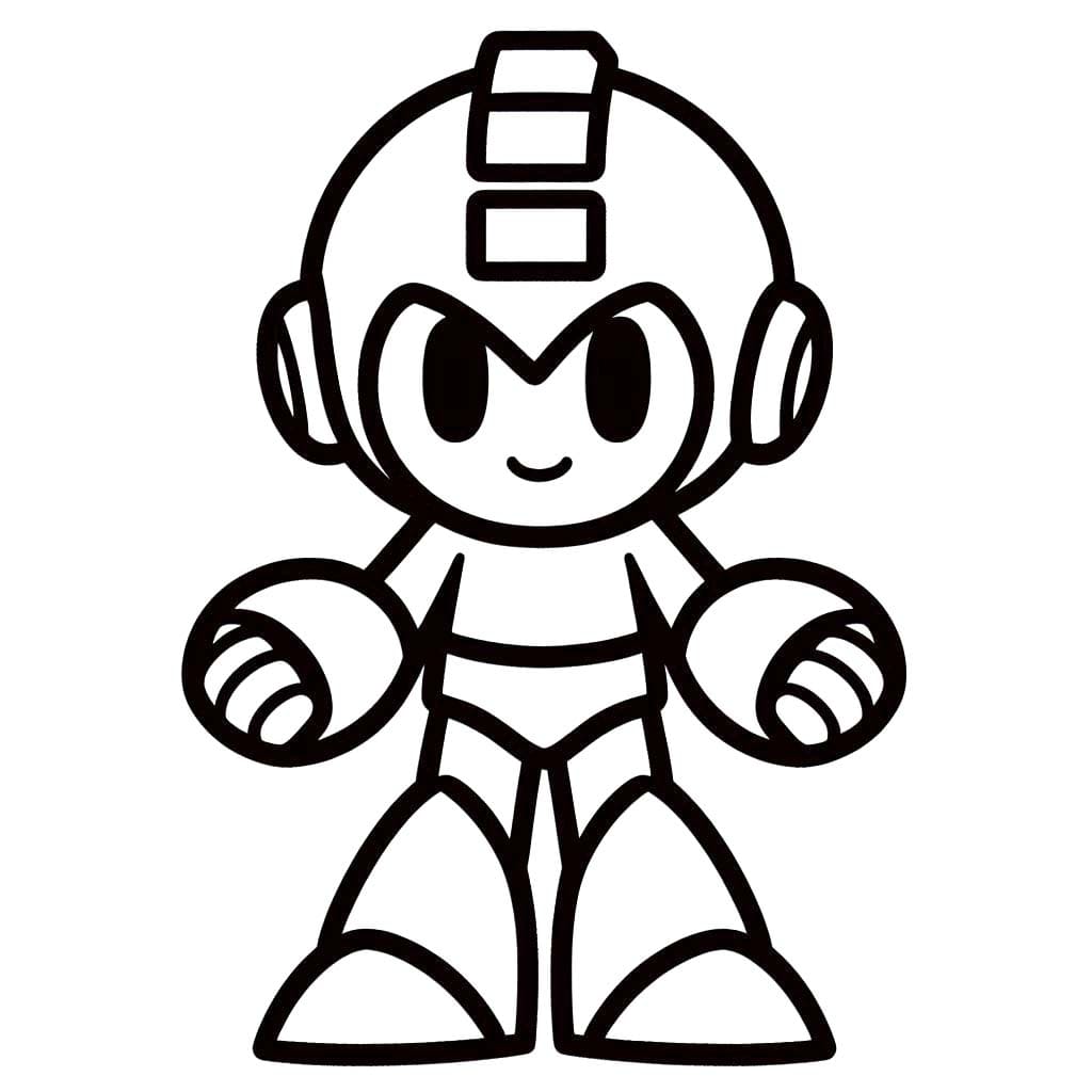 Desenhar Mega Man 3 para colorir