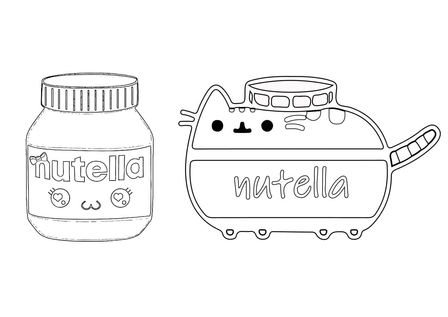 Desenhos de Desenhar grátis Nutella para colorir