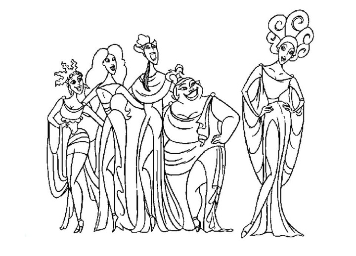 Desenhos de Desenhar ladies de hércules para colorir