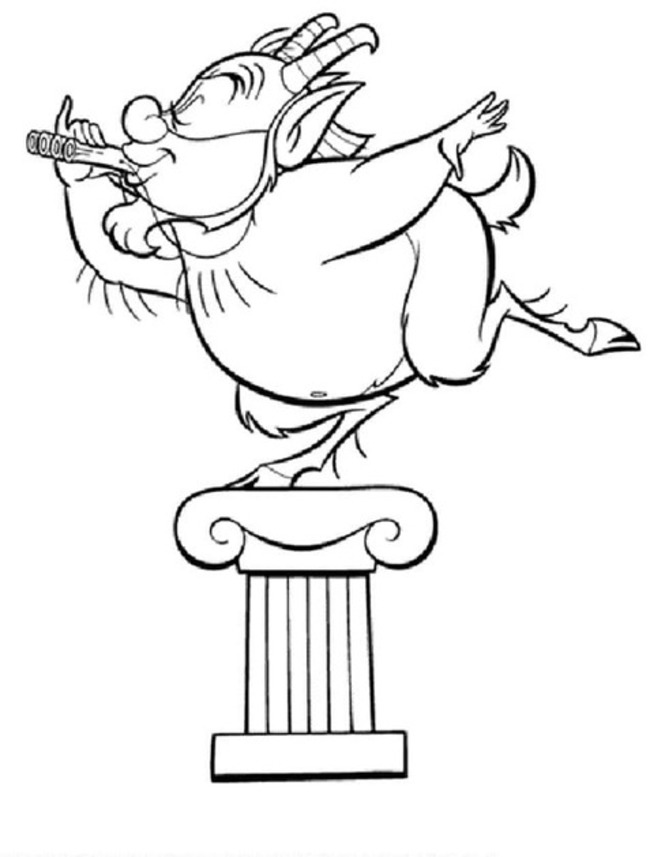 Desenhar o phil engraçado do hércules para colorir