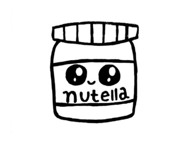 Desenhos de Desenhar simples Nutella para colorir