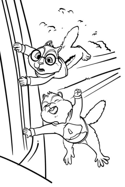 Desenhos de Desenhe Alvin e Simon para colorir