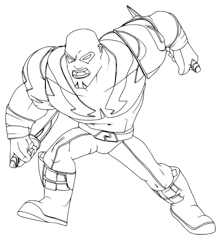 Desenhe Drax de guardiões da galáxia para colorir