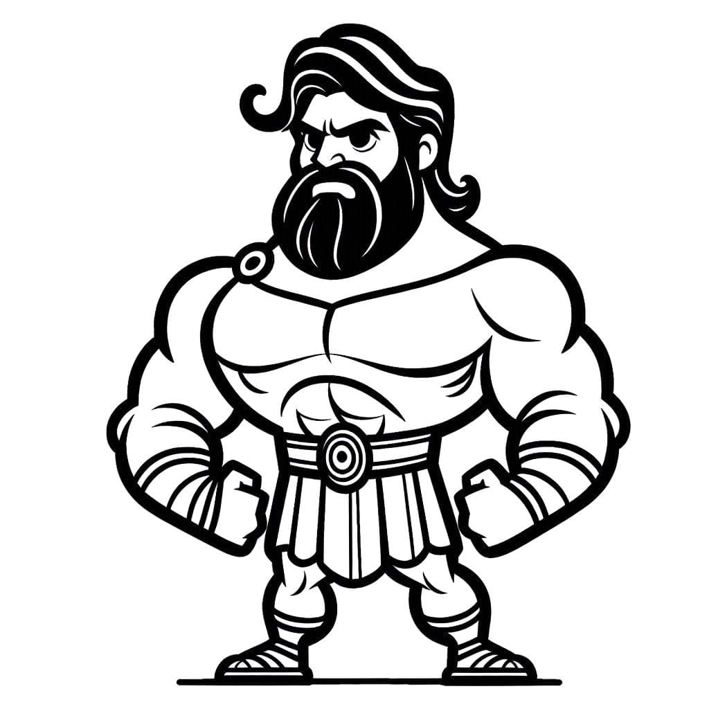 Desenhe Hércules 2 para colorir