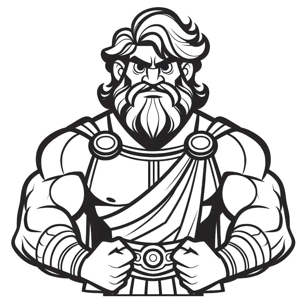 Desenhe Hércules 3 para colorir