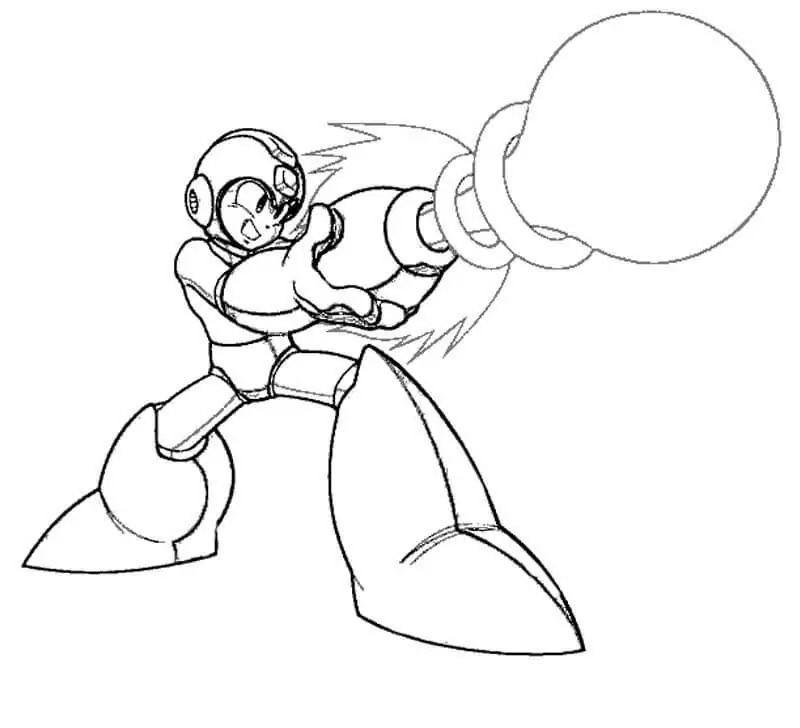 Desenhe Mega Man X para colorir