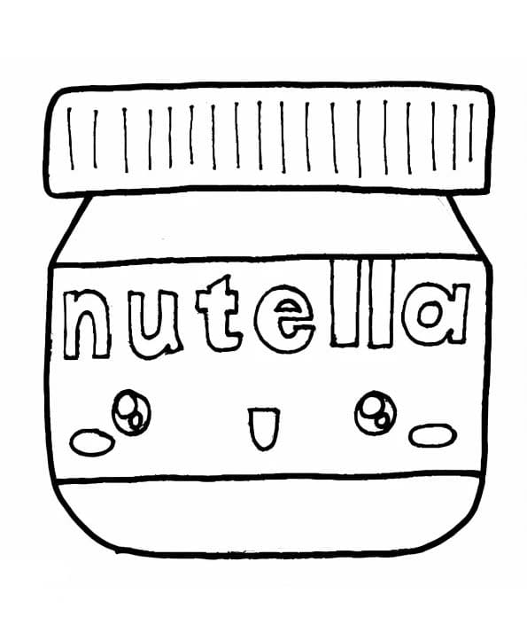 Desenhe Nutella 4 para colorir