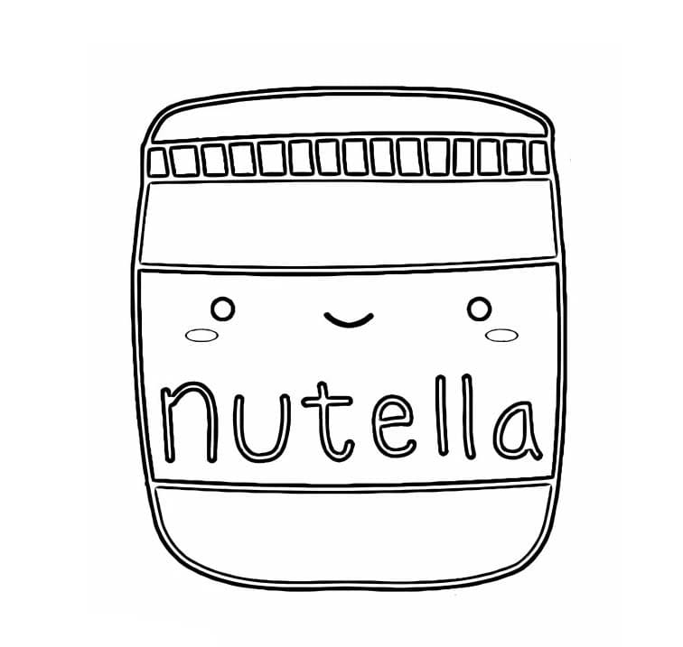 Desenhe Nutella 5 para colorir