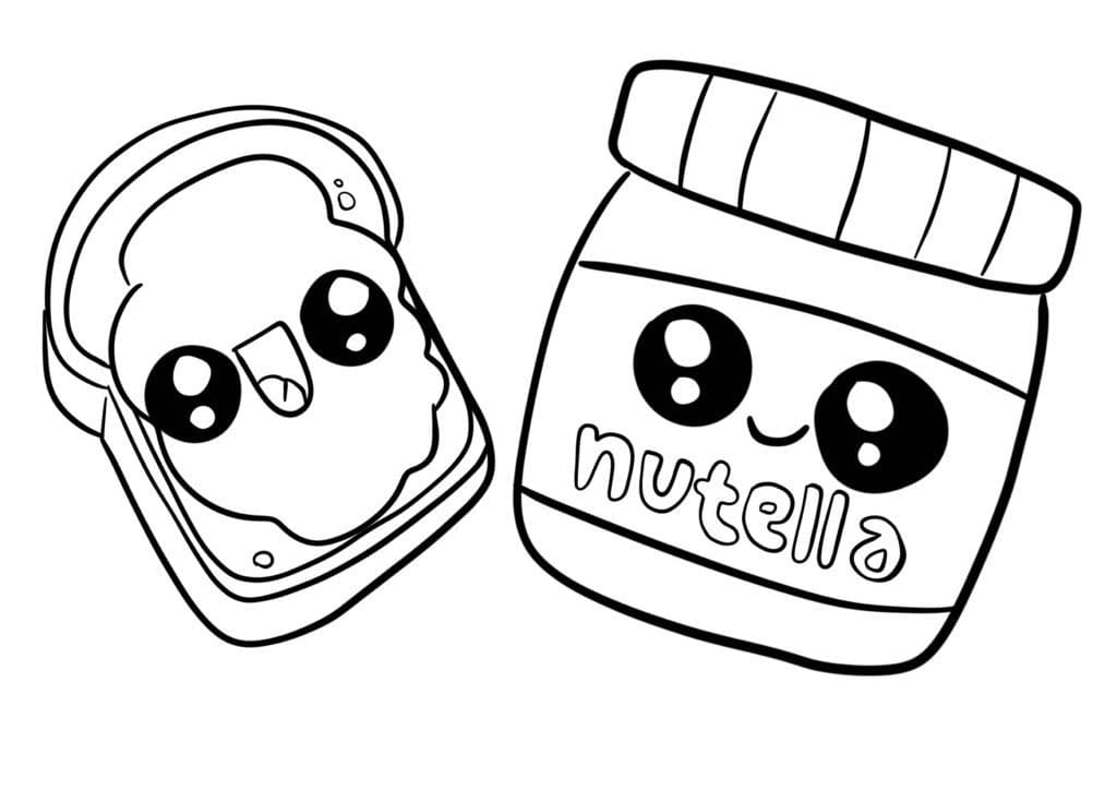 Desenhe Nutella 6 para colorir