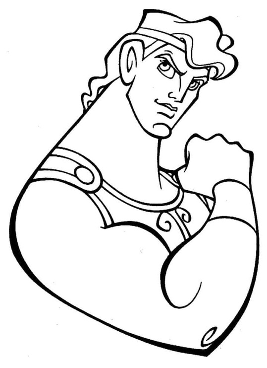 Desenhos de Desenhe incrível Hércules para colorir